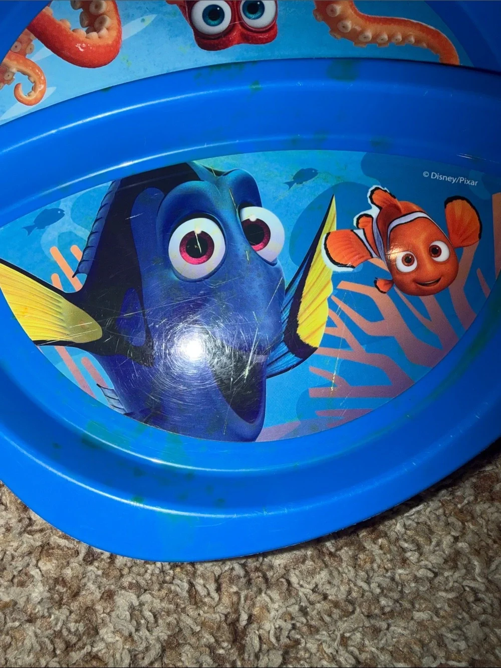 finding dory nemo divided childs dinner plate disney
